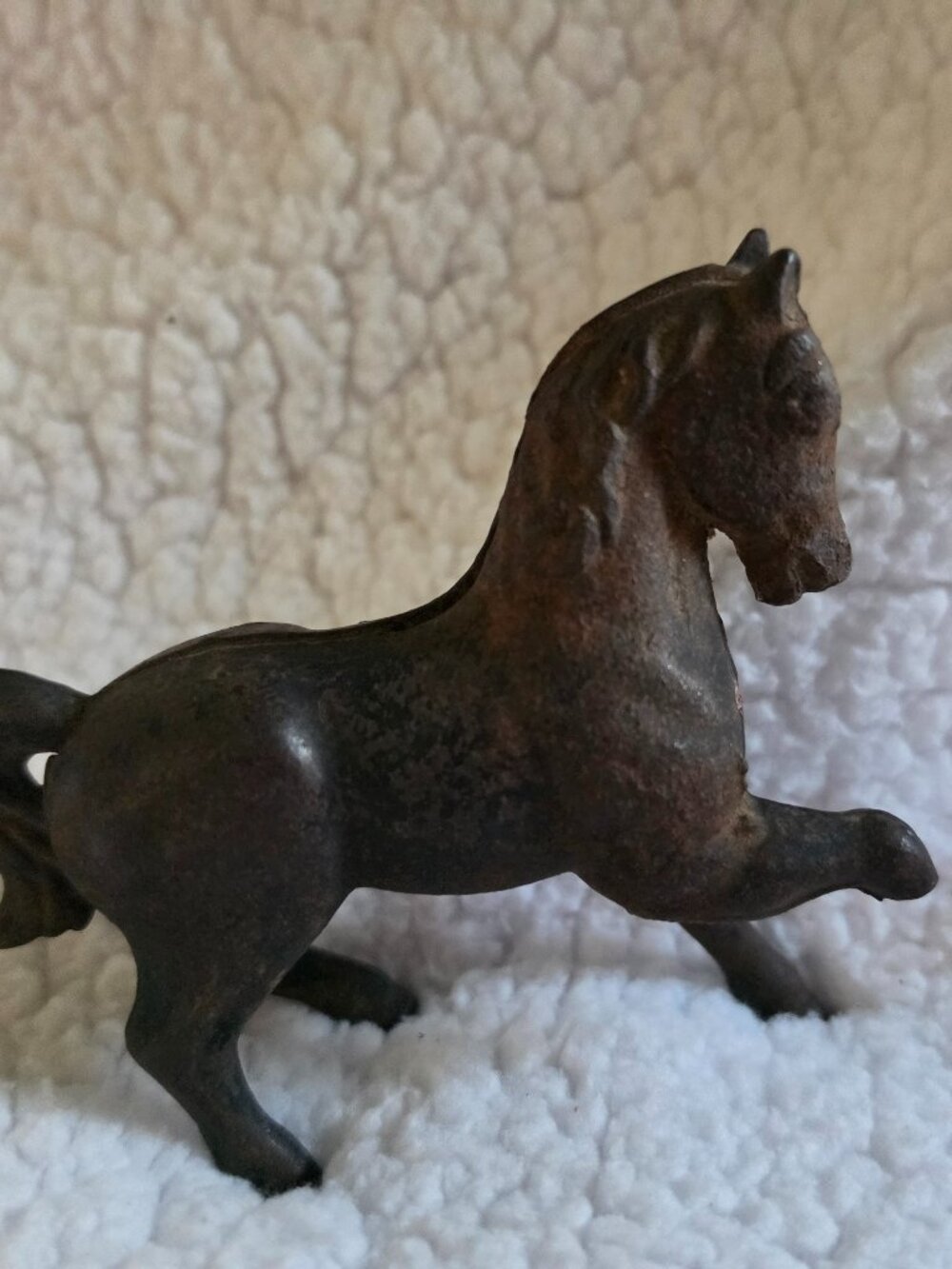 Cast Iron Horse Coin Bank - Vintage